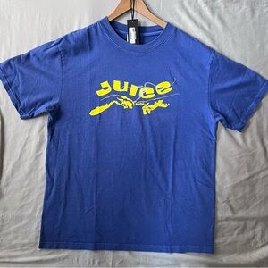 Juice Los Angeles Mary Tee Violet Blue Crewneck Tee